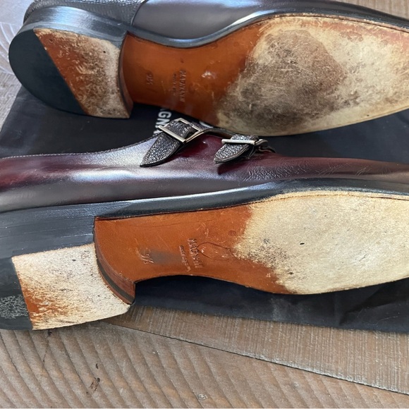 Amazing double Monk Magnanni dress shoes. Color is beautiful! - Picture 6 of 14